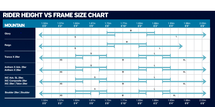 giant reign size chart