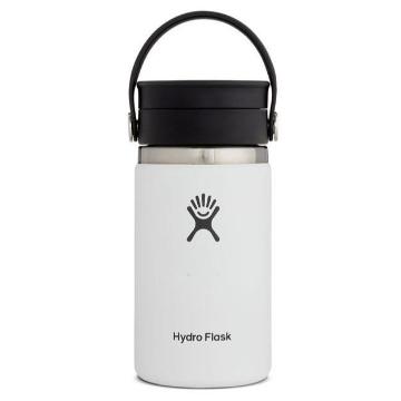 Hydro Flask 12oz (354mL) Wide Mouth Coffee w/ Flex Sip Lid - White / Prcvcloudypink