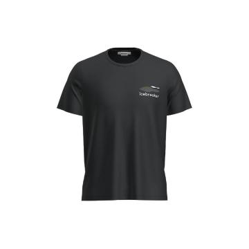 Icebreaker Men's Merino Tech Lite II T-Shirt Aotearoa - Black
