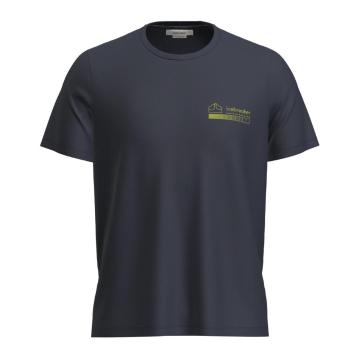 Icebreaker Men's Merino Tech Lite II T-Shirt Mountain Layer - Midnight Navy
