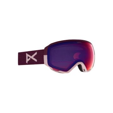 Anon  Women's WM1 Goggles with Spare Lens and MFI Facema - Purple / Prcv Vrbl Vlt