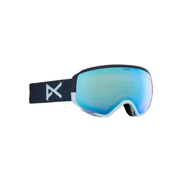 Anon  Women's WM1 Goggles with Spare Lens and MFI Facemask - Navy / Prcv Vrbl Blue