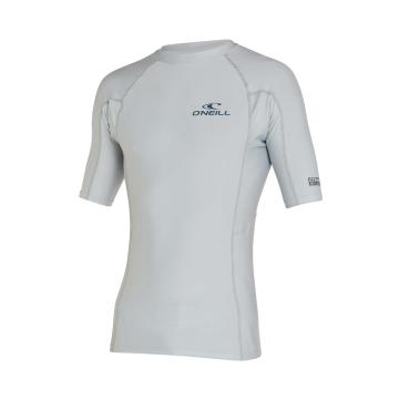 O'Neill Men's Reactor UV Short Sleeve Rash Vest - Cool Grey