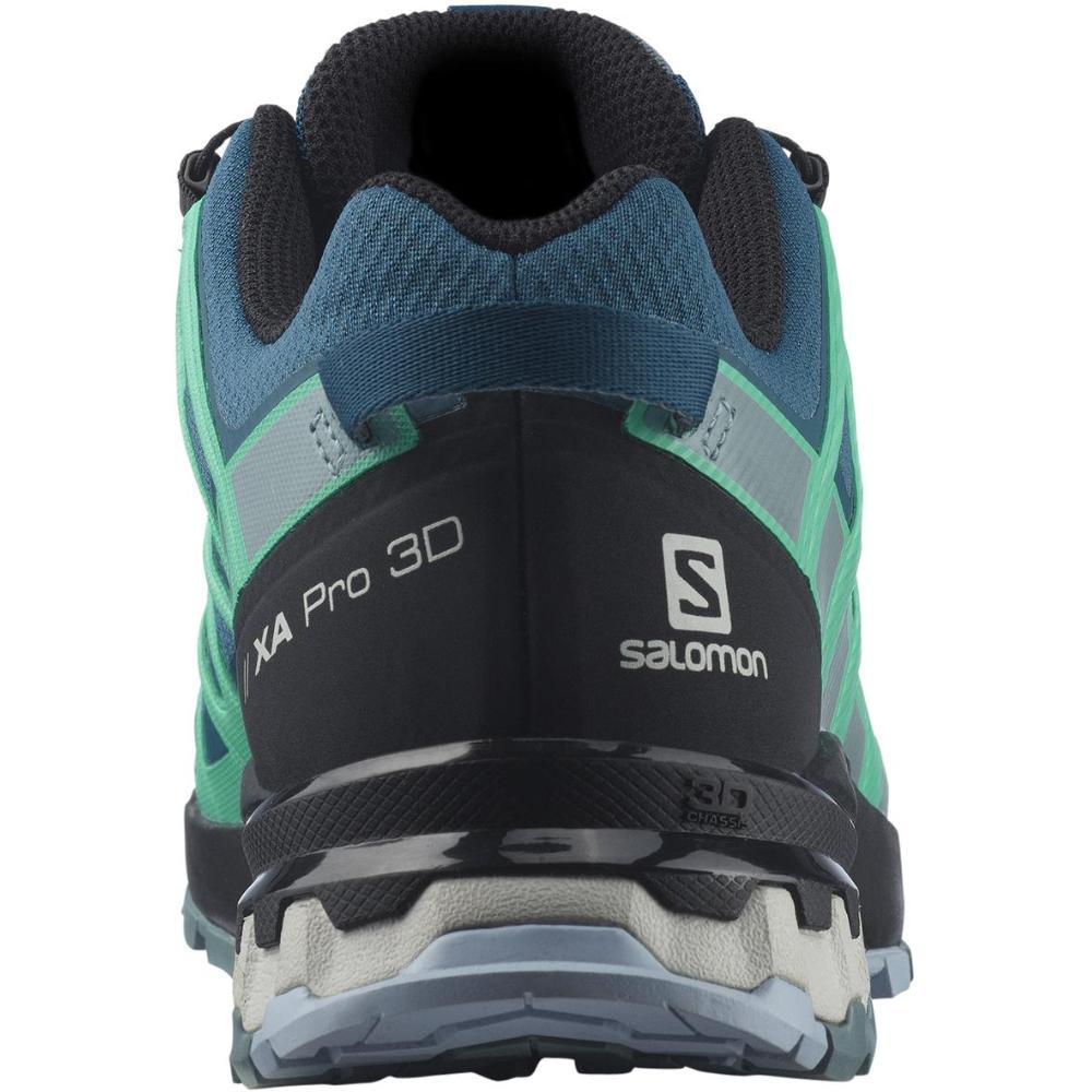Men's Salomon XA Pro 3D Size 8 Green Bungee Trail Running Shoes