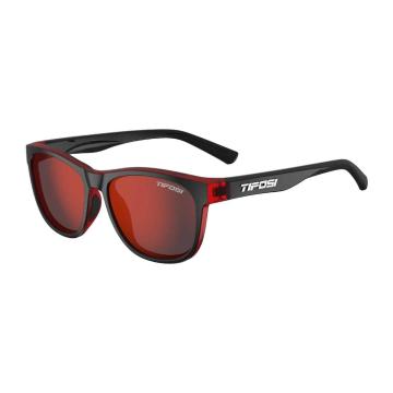 Tifosi Swank Sunglasses - Crimson / Onyx Smoke Red Lens