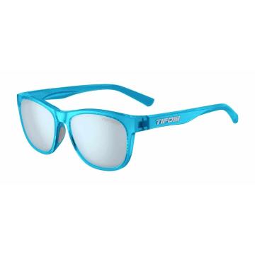 Tifosi Swank Sunglasses - Crystal Sky Blue / Smoke Bright Blue Lens