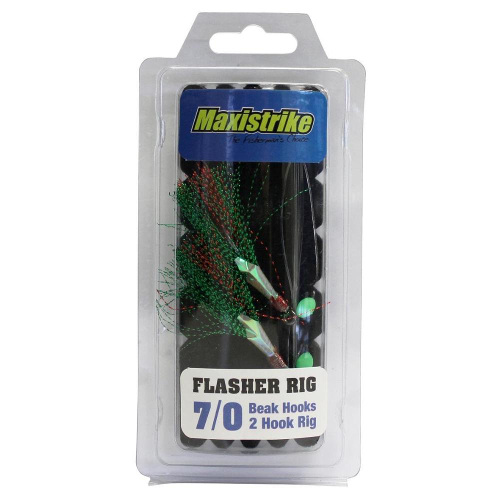 Maxistrike 7/0 Beak Hook Flasher Rig