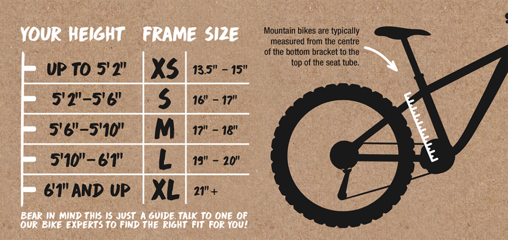 mountain bike size s